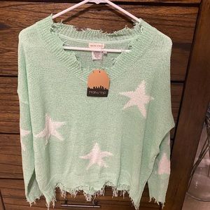 Boutique distressed sweater